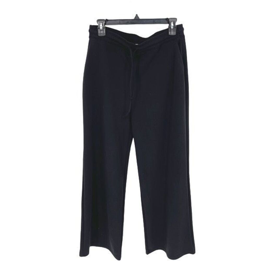 Wasabi + Mint Pull on Techno Wide Leg Casual Comfy Pants Pockets NWT Medium